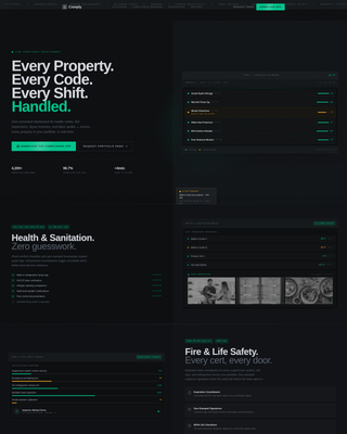 Hospitality Compliance Management Landing Page Template