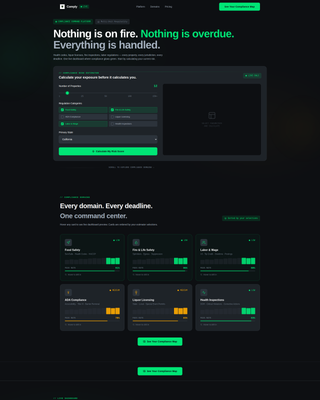 Hotel Compliance Landing Page Template