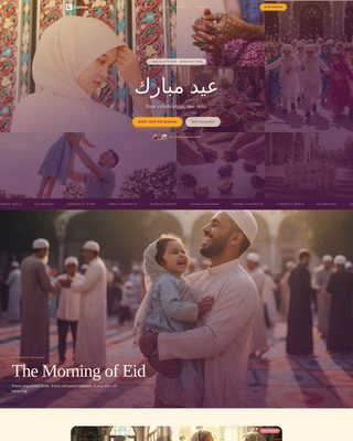 Capture - Cinematic Eid Landing Page Template