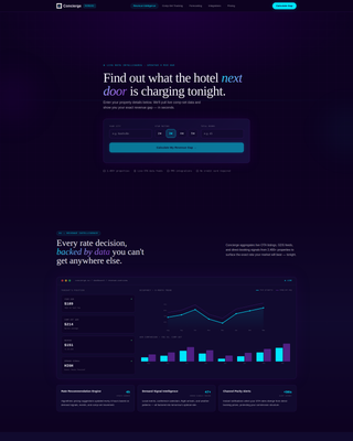 Artisan — Smart Hospitality Landing Page Template