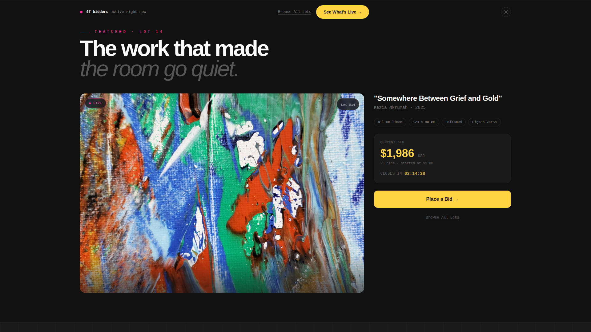 Art Auction & Dealer Professional Website Template