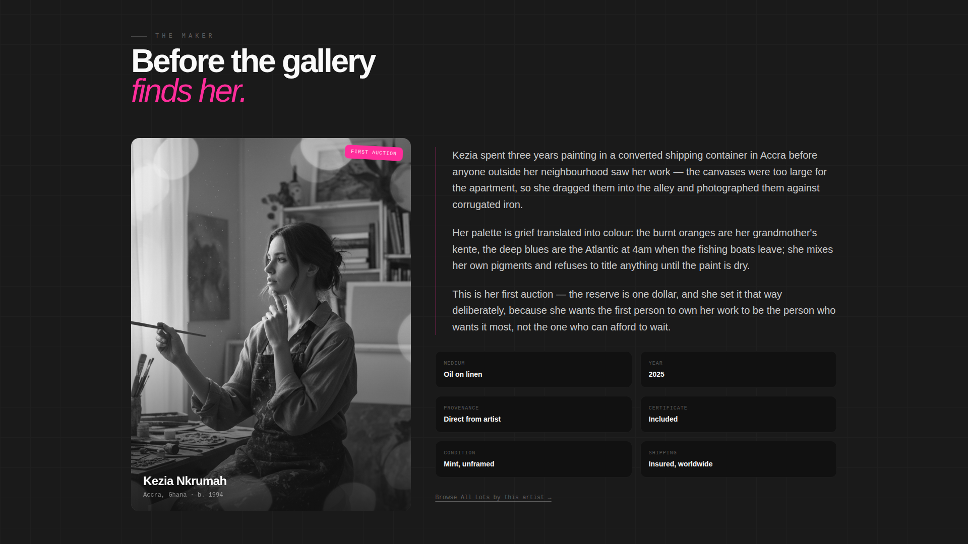 Art Auction & Dealer Professional Website Template
