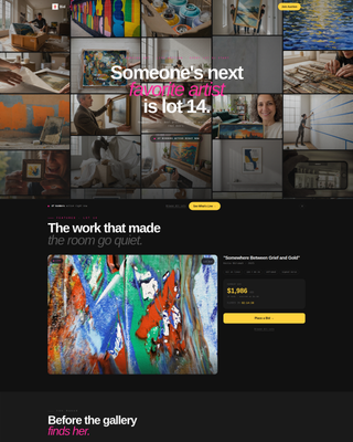 Art Auction & Dealer Professional Website Template