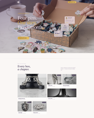 Collect - Curated Pins Landing Page Template