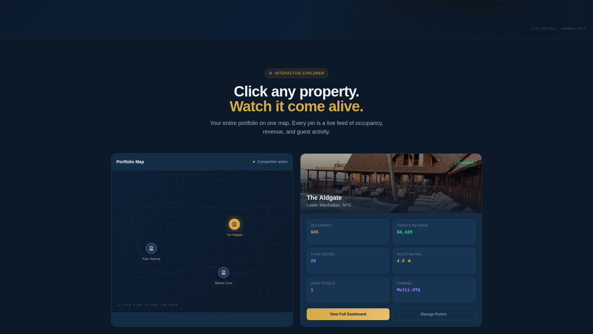 Upscale Hospitality Landing Page Template