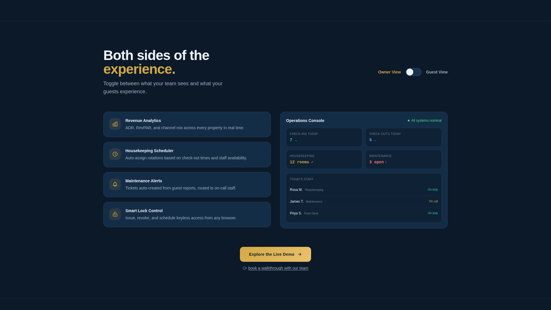 Upscale Hospitality Landing Page Template
