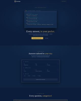 Hotel Interactive FAQ & Personalized Stay Calculator Website Template