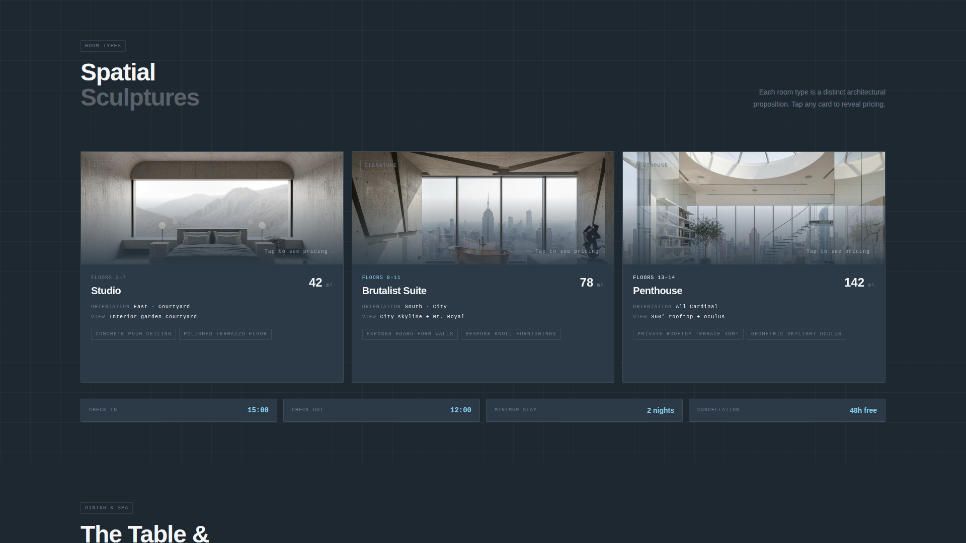 Destination Hotel Homepage Experience Website Template