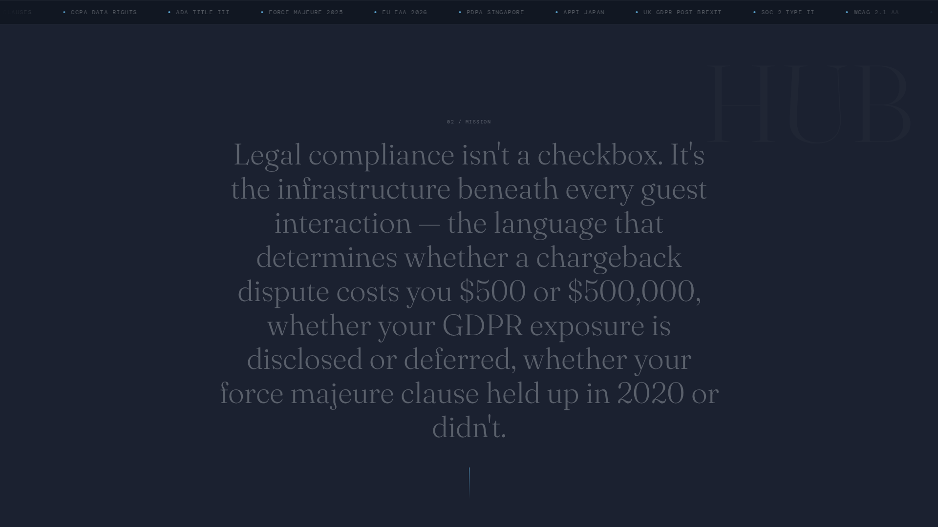 Hotel Terms of Service & Guest Rights Website Template