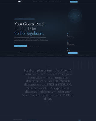 Hotel Terms of Service & Guest Rights Website Template