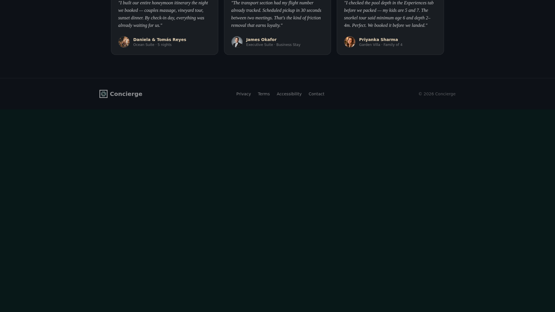 Hotel Booking Confirmation & Post-Stay Experience Website Template