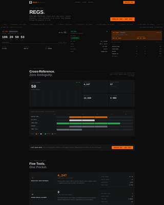 Hunting Season & Regulation App Landing Page Template