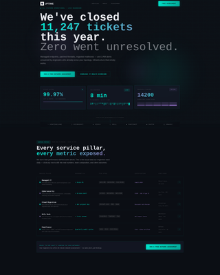 Managed Technology Services Landing Page Template