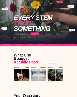 Bloom - Vibrant Florist Landing Page Template
