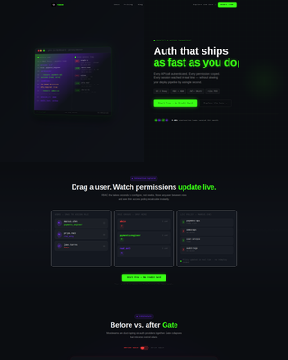 Identity & Access Management Landing Page Template