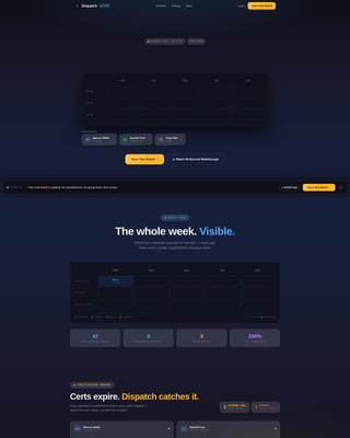 Industrial Booking System Landing Page Template