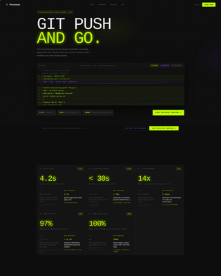 Infrastructure as Code Landing Page Template