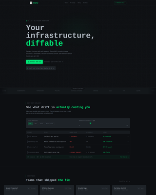 Infrastructure-as-Code Landing Page Template