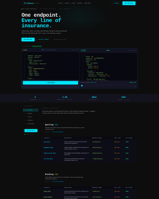 Endpoint - Powerful Insurtech Landing Page Template