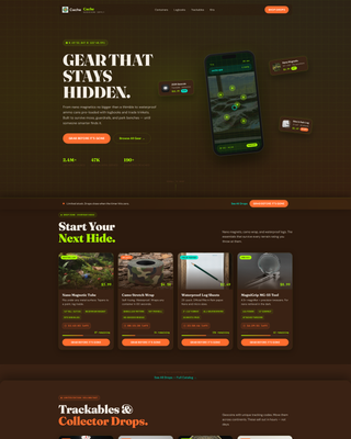 Cache - Highvoltage Geocaching Landing Page Template