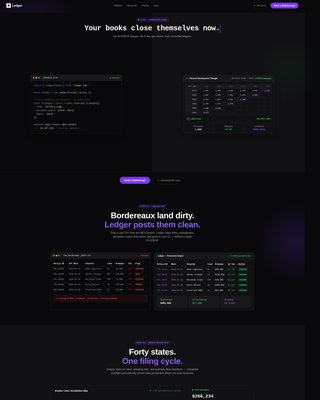 Ledger - Powerful Insuranceaccounting Landing Page Template