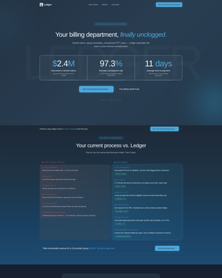 Journal — Streamlined Accounting Ledger Landing Page Template