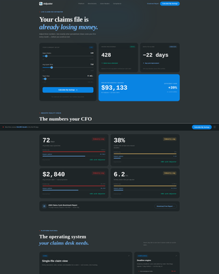 Adjuster - Powerful Claims Landing Page Template