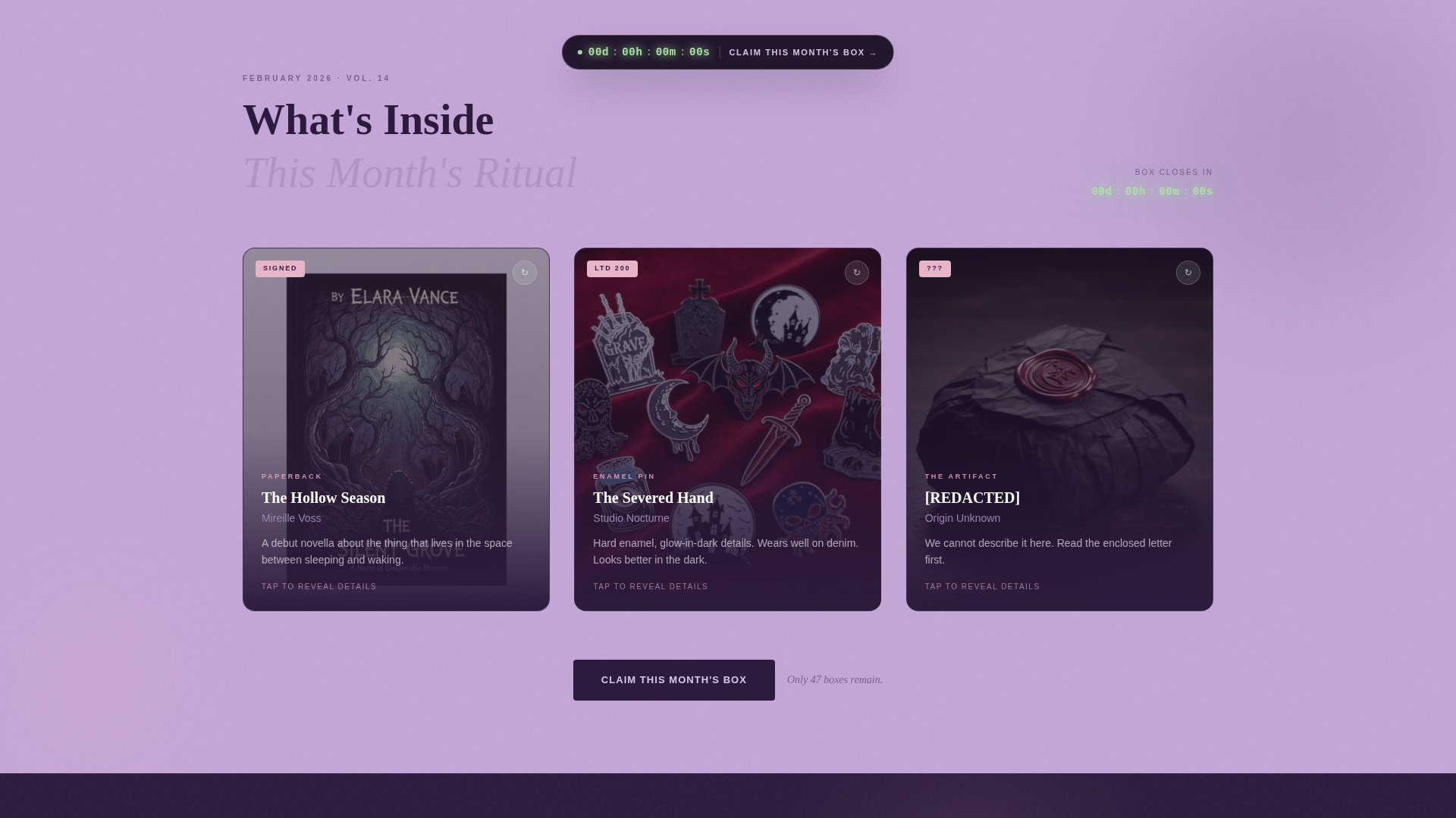 Subscription Box Services Pre-Launch & Coming Soon Website Template