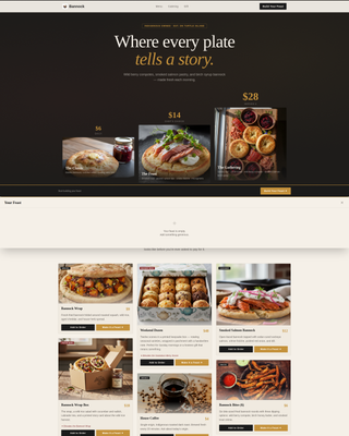 Bannock - Artisan Bakery Landing Page Template