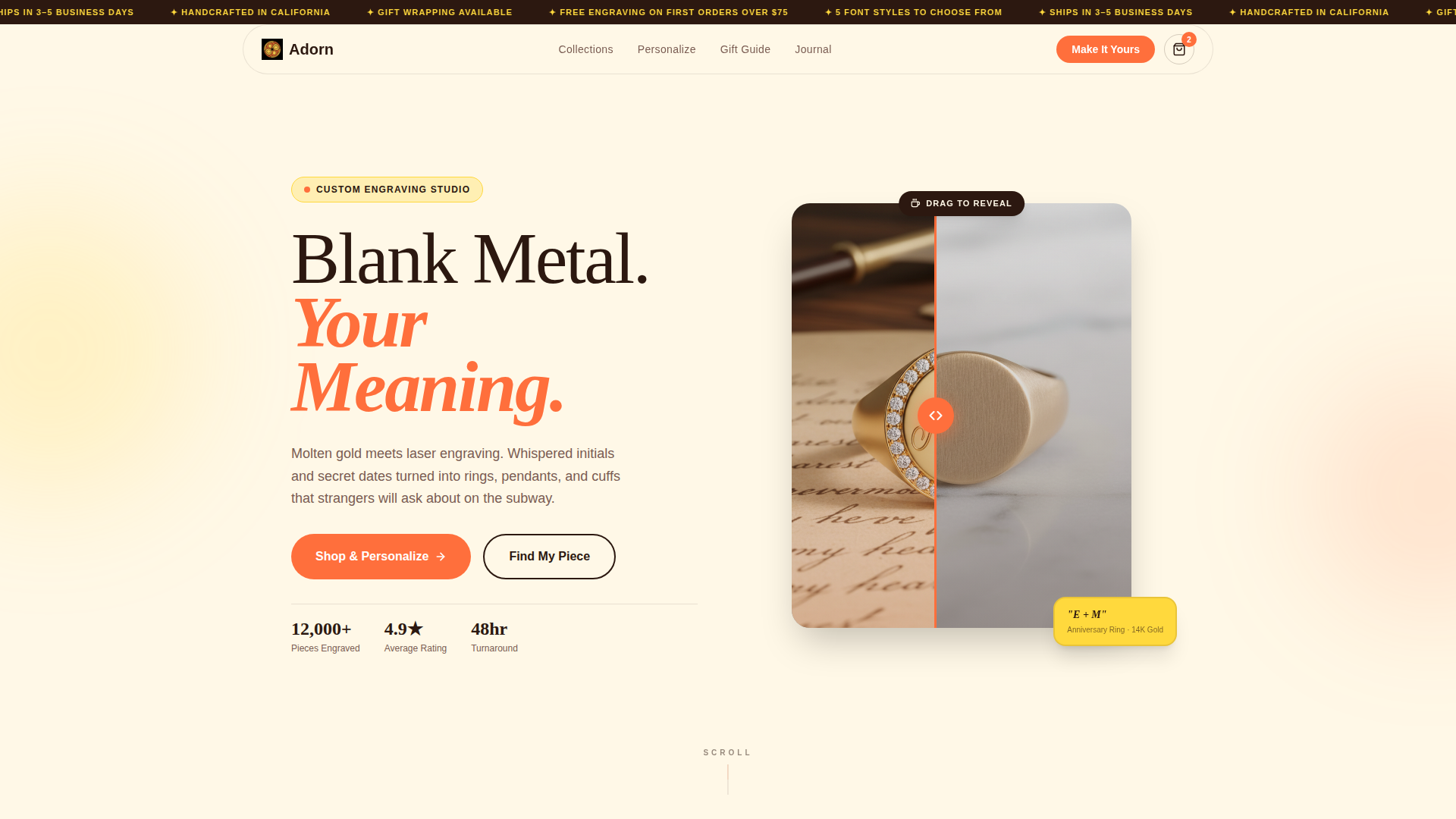 Jewelry & Accessories E-Commerce Professional Website Template