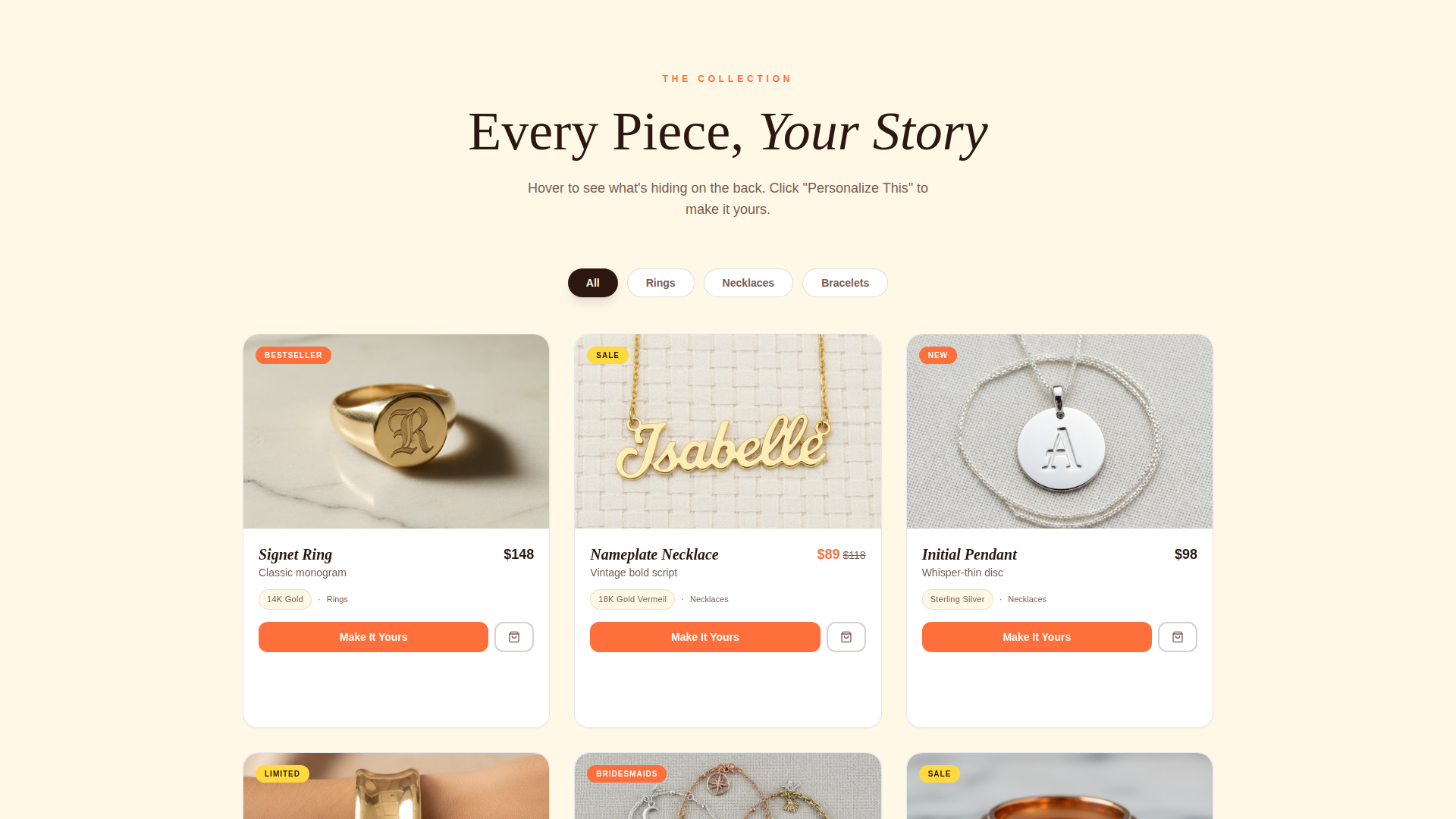 Jewelry & Accessories E-Commerce Professional Website Template