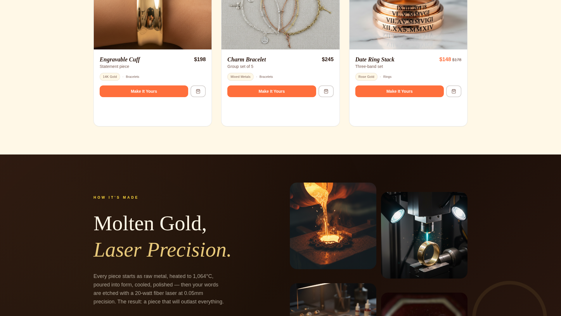 Jewelry & Accessories E-Commerce Professional Website Template