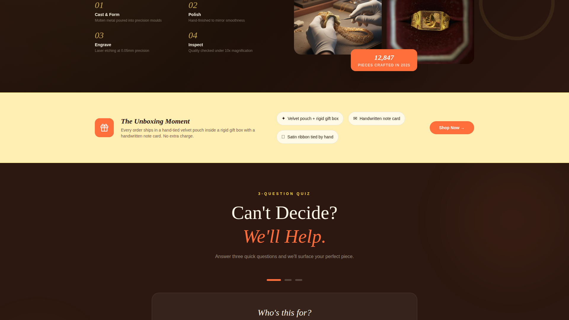 Jewelry & Accessories E-Commerce Professional Website Template