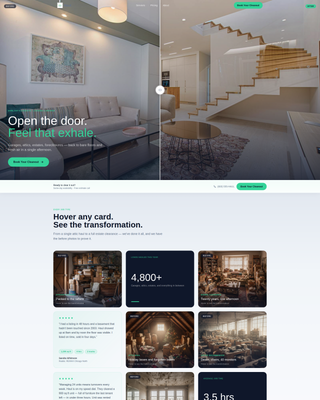 Franchise Business Booking Website Template