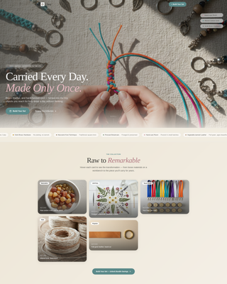 Clasp - Artisan Keychain Landing Page Template