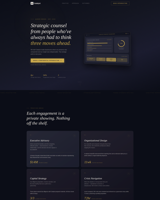 Catalyst - Elite Consulting Landing Page Template