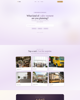 Brew - Enchanting Mobilecaf Landing Page Template