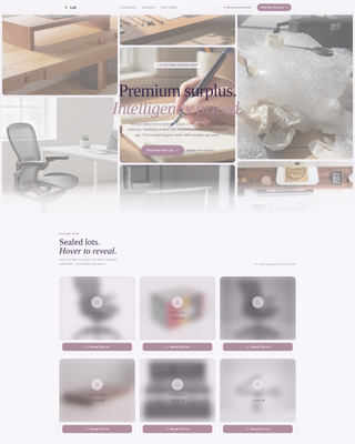 Lot - Luxe Officesupplies Landing Page Template