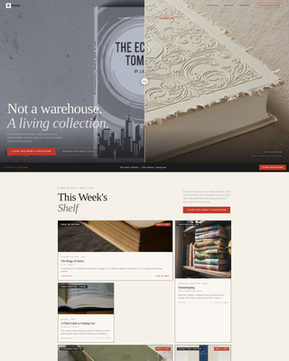 Chapter — Curated Authors Bookstore Landing Page Template