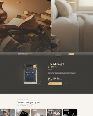 Archive — Premium Independent Bookshop Landing Page Template