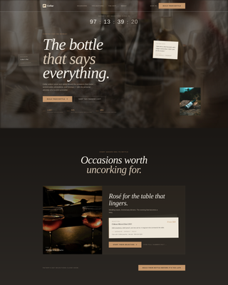 Cellar - Luxe Wine Landing Page Template