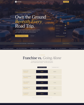 Basecamp - Turnkey Franchise Landing Page Template