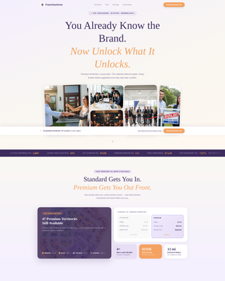 Franchisegrow - Playful Realty Landing Page Template