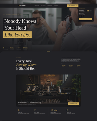 Clippers - Bold Self-Service Landing Page Template