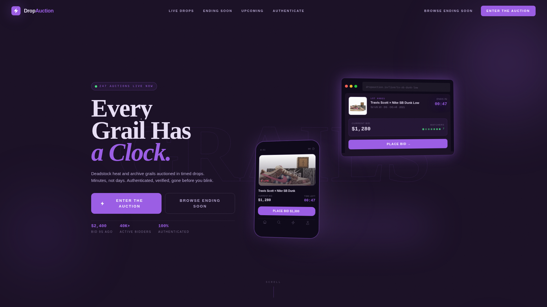 Certified Auction Platforms & Types Pre-Launch & Coming Soon Website Template