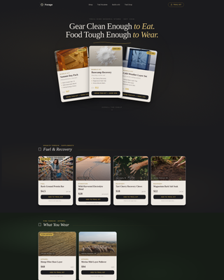 Forage - Rugged Outdoor Landing Page Template
