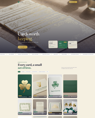 Clover - Enchanting Stationery Landing Page Template