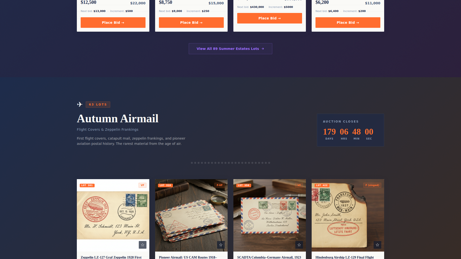 Auction Platforms & Types Pre-Launch & Coming Soon Website Template