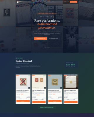 Auction Platforms & Types Pre-Launch & Coming Soon Website Template