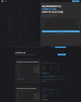 Neuromorphic Computing Technology Professional Website Template